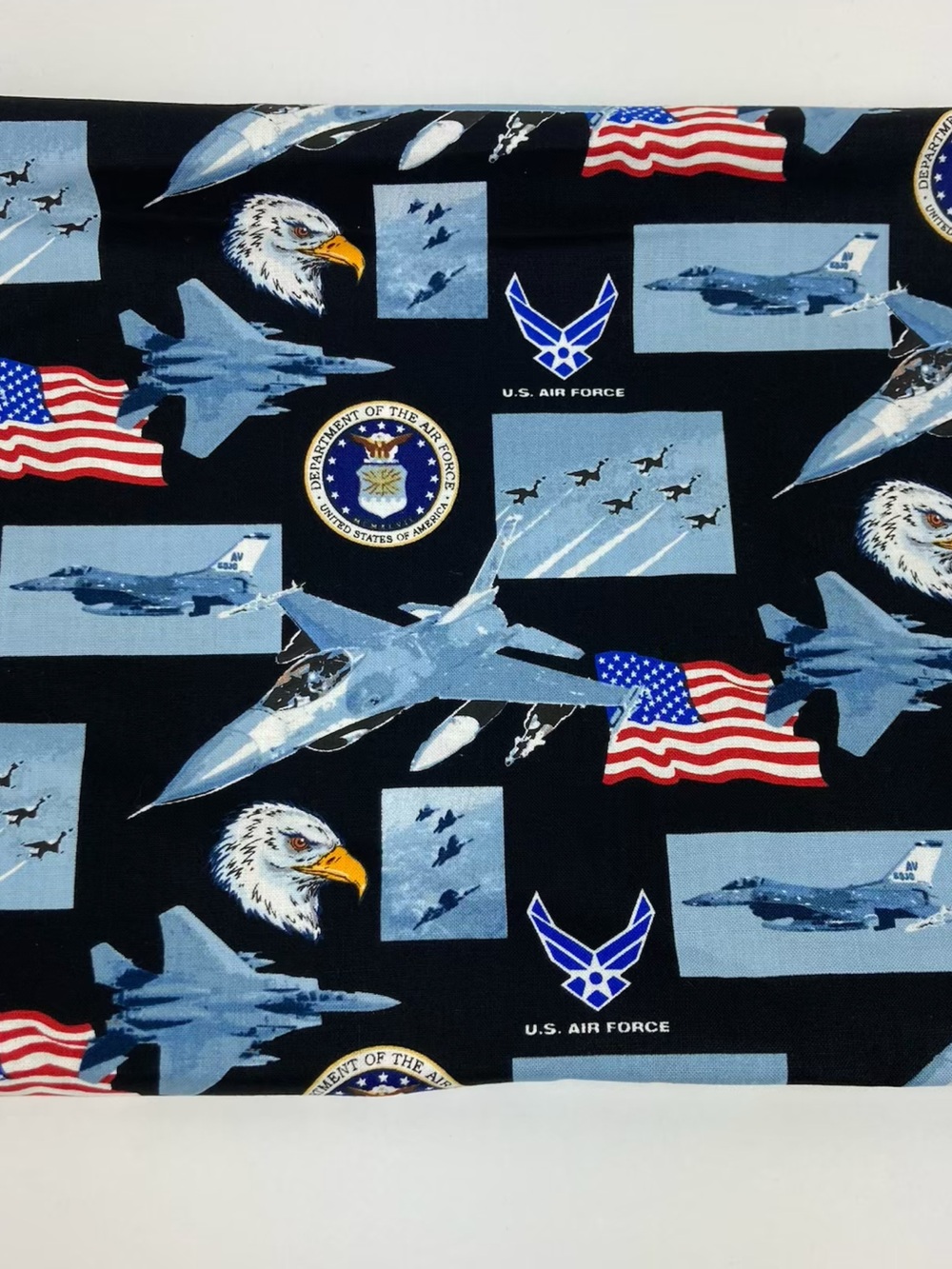 U.S. Air Force Fabric - 021AF Licensed 1 Yrd By 44” New Military